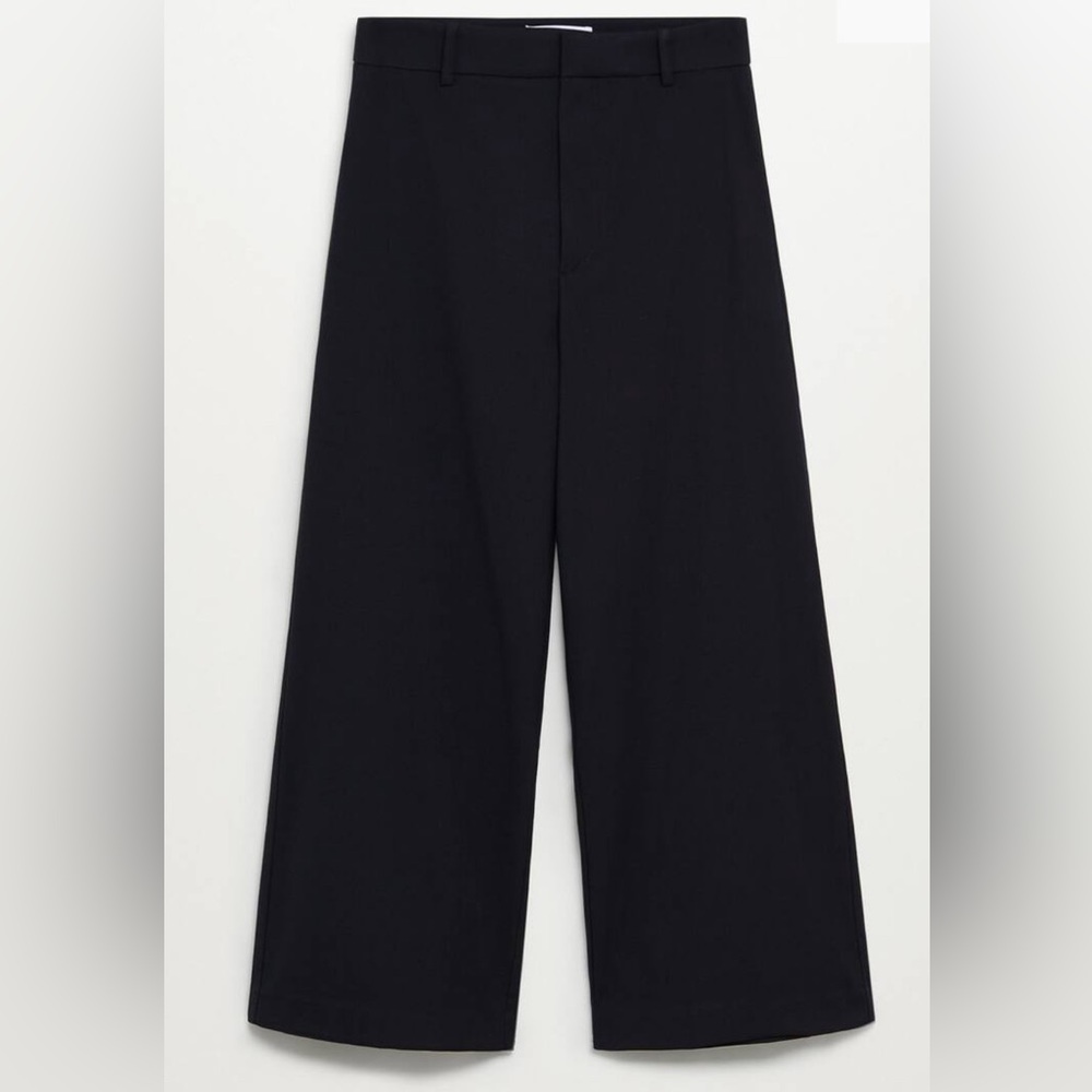 Mango Black Culottes Suit Trousers